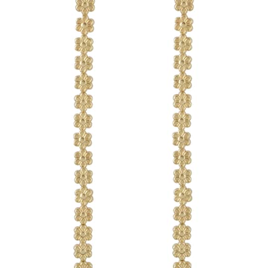 6.5mm Metal Flower Beads